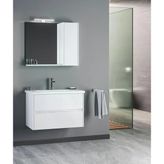 Orka Düden 80 Cm Mdf Çekmeceli Beyaz Banyo Dolabı Takımı