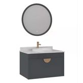 Orka Molino 80 Cm Antrasit Banyo Dolabı Takımı