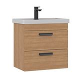 Orka Nova 60 Cm Lavabolu Banyo Alt Dolabı Meşe