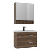 Orka Nova 80 Cm Ceviz Banyo Dolabı Takımı Çok Renkli