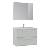 Orka Nuvola 80 Cm Banyo Dolabı Takım Parlak Kaşmir Bej