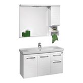 Orka Perge 100 cm Mdf Beyaz Banyo Dolabı