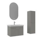 Orka Procida 80 Cm Mat Kaşmir Banyo Dolabı Takımı Ve Boy Dolabı
