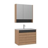 Orka Ricato 80 Cm Banyo Dolabı Takımı Meşe