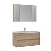 Orka Side 100 Cm Çekmeceli Banyo Dolabı Takımı Meşe