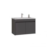 Orka Side 65 cm Mdf Kapaklı Antrasit Banyo Dolabı