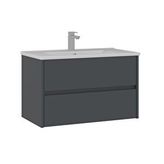 Orka Side 85 Cm Çekmeceli Lavabolu Banyo Alt Dolabı Antrasit
