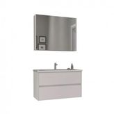 Orka Side 85 cm Mdf Cekmeceli Beyaz Banyo Dolabı Takımı