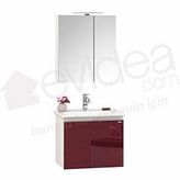 Orka Terme Mürdüm-Beyaz 60 cm Banyo Dolabı