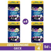 Orkid Platinum 4'lü Gece Extra 14'lü x 4 Adet