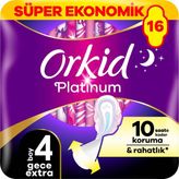 Orkid Platinum Dörtlü Paket Gece Ekstra 16 Adet