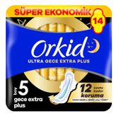 Orkid Ultra Extra 5Li Gece Extra Plus 14'Lü (12'Li Paket)