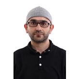 Orlon Katlamalı Takke - Gri