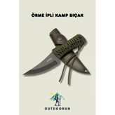 Örme Ipli Kamp Bıçak - 22,5 Cm