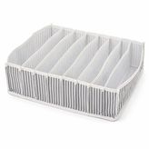 Orret Home Akordiyon Düzenleyici Organizer Kumaş Sütyen Çamaşır Düzenleyici Çekmece İçi Organizer, Katlanabilir İç Çamaşırı Organizeri, Dolap ve Çekmece Düzenleyici (30x39x14 Cm)
