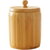 Orta Boy Bambu Kapaklı Kavanoz - 1 - 0 - 249 ml