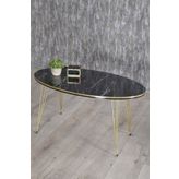 Orta Sehpa Elips Çift Gold Bendir Tel