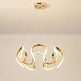 Örümcek Model 3 Renkli Gold Renk Modern Spor Led Avize Gold