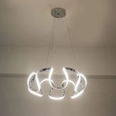 Örümcek Model 3 Renkli Modern Krom Led Avize Krom