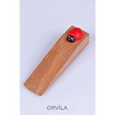 Orvila Tekli Ahşap Kapı Stoperi - Ahşap Uğur Böcekli