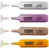 Osaka 4 Renk Set Metalik Fosforlu Kalem