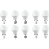 Osaka 6W Dekoratif LED Top Ampul Buji 10'lu Paket Beyaz Işık E14 Avize Lambası Ince Duy Küçük Ampul