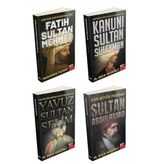 Osmanlı Padişahları Kitap Seti, Fatih Sultan Mehmet, Kanuni Sultan Süleyman, Yavuz Sultan Selim, Sultan Abdülhamid, 4 Kitap