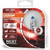 Osram Next Generation H1 Night Breaker Laser +%150 12V 55W 2'Li Ampül Set