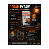 Osram PY24W 12V 24W Turuncu Cam Sinyal Ampulü Orijinal 1 Adet