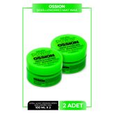 Ossion Mat Saç Şekillendirici Wax 100 ml 2 Adet