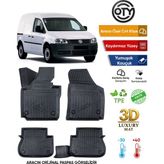 Oty Volkswagen Caddy 2002+2010 Panelvan 3D Havuzlu Paspas - Siyah