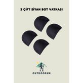Outdoorun 2 Çift Siyah Bot Vatkası