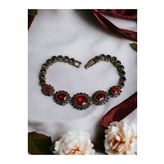 Oval Kristal Taşlı Bileklik