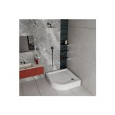 Oval Panelli H:15 Duş Teknesi - 80 X 80
