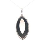 Oval Sedef Taşlı Kadın Kolye