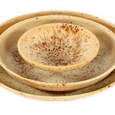 Oval Yemek Tabağı Seti, Üçlü, Terra