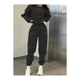 OVER HEAD Kadın Graphite Baskılı Bisikletyaka Jogger Alt Üst Eşofman Takımı