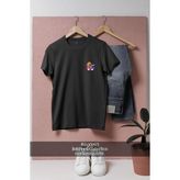 Oversize Can Simidi Içinde Mini Dalgıç Cep Tasarımlı Unisex T-Shirt - Siyah