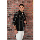 Oversize Ekoseli Çift Cep Erkek Oduncu Gömlek