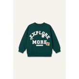 Oversize Yazı Baskılı Arma Detaylı Sweatshirt Erkek Bebek