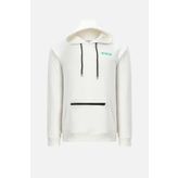 OVERSIZED FIT KAPUSONLU VE SIRT BASKILI SWEATSHIRT