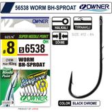 Owner 56538 12 Worm Bh-Sproat Black Chrome İğne