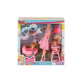 oydaş oyuncak OYD Cindy Doll Pusetli Mama Sandalyeli Bebek