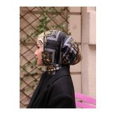 OykumBone DC22 DESENLİ Çıtçıtlı Hazır Pratik Hijab Günlük ve Havuz Bone Tesettür Kadın Şal Eşarp