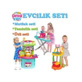 Oyuncak Candy Mutfak Seti Şef Mutfak Seti Ütü Seti Temizlik Set