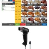 Öz Barkod Kablolu Barkod Okuyucu + Barkodlu Satış Sistemi Programı - USB - Siyah
