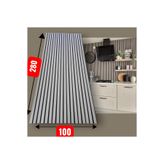 ÖZBİR KITCHEN Yeni Gri Krem Akustik Duvar Paneli 100x280 Ahşap Duvar Paneli