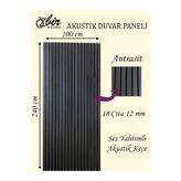 ÖZBİR MOBİLYA Özbir Kıtchen 100x240 Cm Antrasit Renk Akustik Duvar Paneli