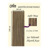 ÖZBİR MOBİLYA Özbir Kıtchen Safir Meşe Akustik Duvar Paneli 60x200 Ahşap Duvar Paneli