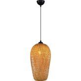 Özcan Aydınlatma 4458-70 Tekli Hasır Sarkıt 18*36 - Meşe